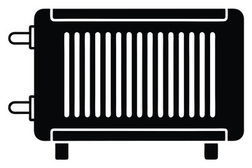 Fototapeta premium radiator heater line art silhouette vector illustration