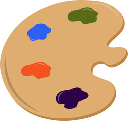 Wooden Artist Paint Palette