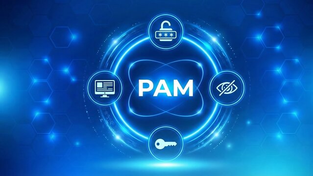 PAM acronym, privileged access management sytem concept, software is a cybersecurity solution designed to secure and manage privileged accounts within an organization. ai