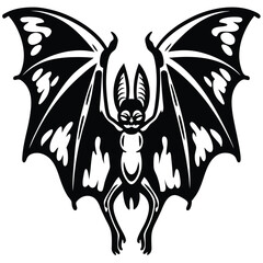 Fototapeta premium Celestial Moth Fantasy Alien Creature Icon with Decorative Wings