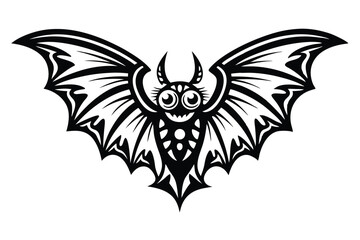 Fototapeta premium Crystalline Geometric Alien Insect Icon, Faceted Extraterrestrial Flying Creature Illustration