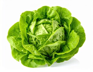 Fototapeta premium Grüner Salatkopf isoliert