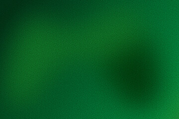 Abstract Grainy Gradient Background with Deep Forest Green Noise Texture and Emerald Glow