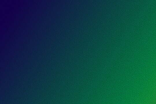 Abstract Grainy Gradient Background with Dark Blue to Emerald Green Texture