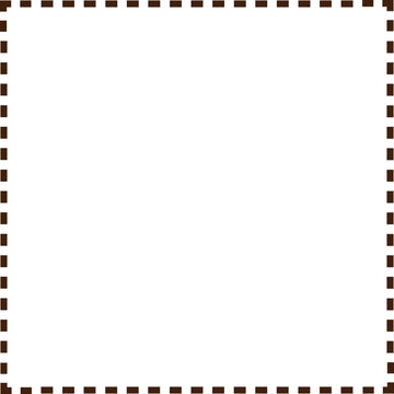 Short color dashed border frame design