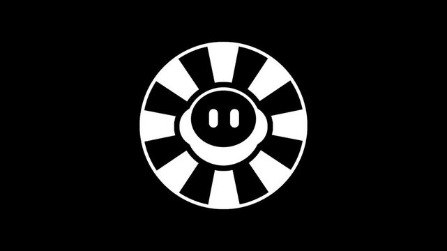 A smiling robotic face is framed within a mechanical gear or aperture design that symbolizes the core technical precision and industrial engineering behind modern automated machine systems