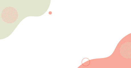 流体シェイプの背景イラスト素材　flat hand drawn fluid blue shapes background.Cute abstract shapes.Vector loose frame.