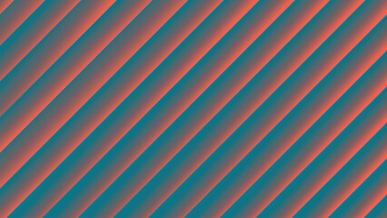Obraz premium Abstract Diagonal Stripes Background with Teal and Orange Gradient