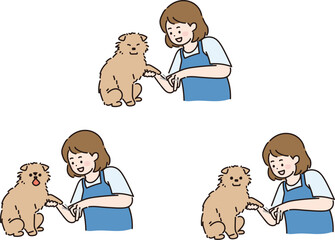 애견 반려견 강아지 일러스트 