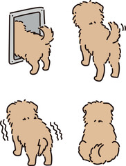 애견 반려견 강아지 일러스트 