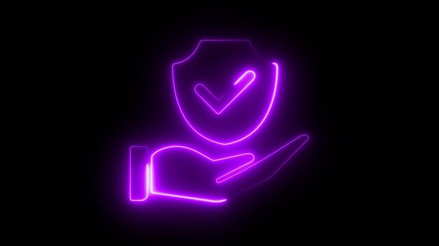 Safety first symbols, work safety concept on the transparent background. caution work hazards, danger surveillance, zero accident. Motion graphics of self protection idea. 4k video animation.