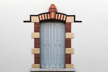 Window in the medieval town of Chatillon sur Chalaronne in France