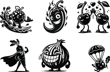 Precision veggie life silhouette bundle set for flawless results on glow forge