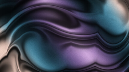 Ethereal Metallic Waves Abstract Background