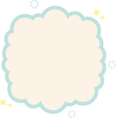 Cloud Text Box Graphic