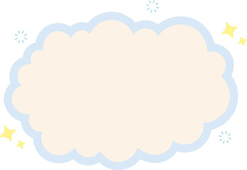 Cloud Text Box Graphic