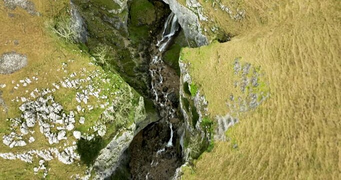 Aerial above Gordale Scar