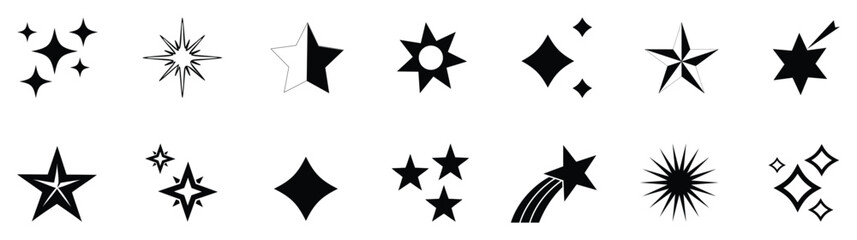 collection of star icons