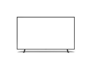 Smart TV Blank Screen 3d Render Isolated White for Mockup 1