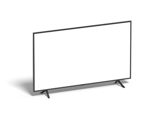 Smart TV Blank Screen 3d Render Isolated White for Mockup 2