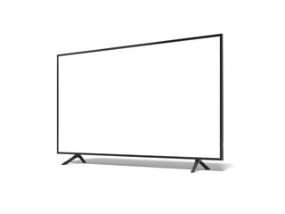 Smart TV Blank Screen 3d Render Isolated White for Mockup 4