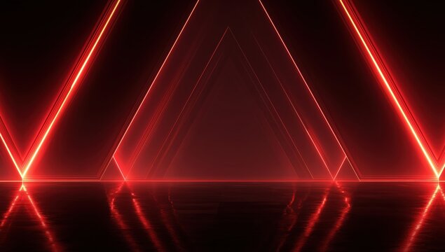 Red and black background with a red triangle