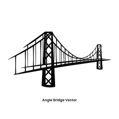 Obraz premium Angel Bridge to Heaven Vector Illustration