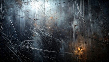 Abstract Scratched Metal Surface Texture Background.