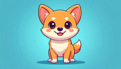 Obraz premium Character a dog cartoon