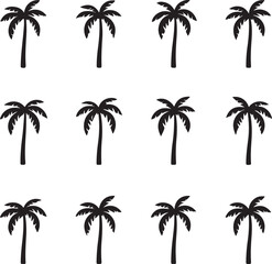 set of palm trees ,set of palms.palm, tree