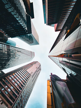 Wolkenkratzer im Finanzviertel von Frankfurt