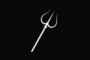 Trishul Vector icon, god trishul icon, Shiva Mahadev Trishul icon, Shiva Trishul icon, Trishule icon.