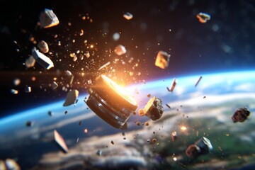 Uneven Distribution of Space Debris in Earth's Orbital Zone with Light Effects