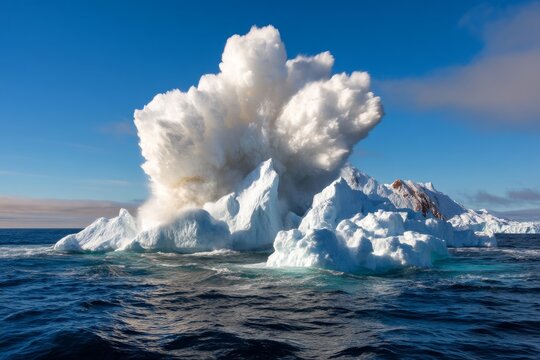 Dramatic Ice Collapse Into Ocean Captured Moments Before Full Brea 3b
