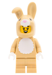 Fototapeta premium Dortmund - Deutschland 24. Januar 2026 - Lego Minifigure Osterhase