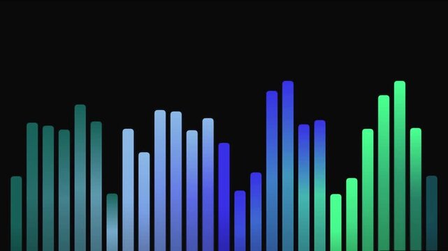 Vibrant Audio Visualizer: Neon Gradient Waves