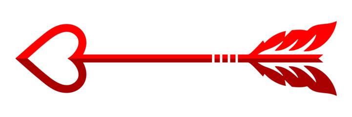 Obraz premium Creative Decorative Heart Arrow Graphic for Anniversary Greeting Cards Minimalist Global Love Day Advertising Campaigns Stylish Professional Digital Vector Art Illustration for Modern Romantic Decor