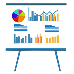 business graph icon set