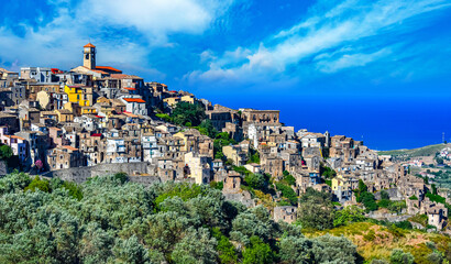 Obraz premium The village of Badolato, Calabria, Italy