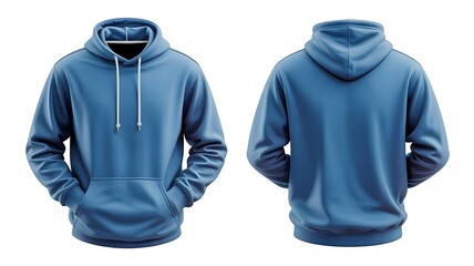 blue hoodie