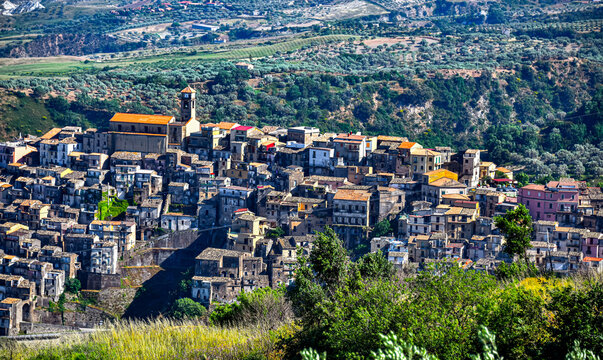 The village of Badolato, Calabria, Italy