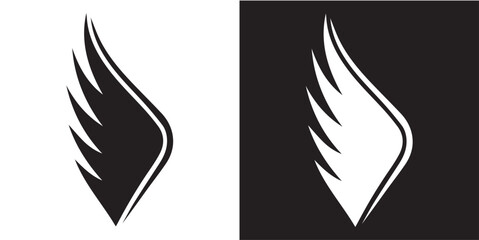 Obraz premium PrintEagle Bird Emblem Black and White Logo Design