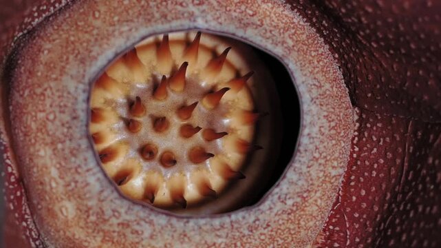 Rafflesia kerrii blooming this flowering plant has the largest flowers in the world and is found in Khao Sok, Surat Thani Province.	