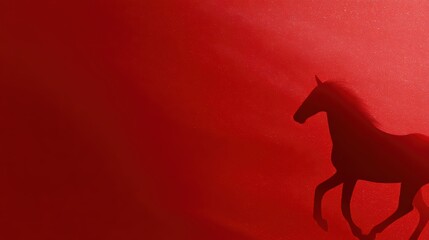 Minimal Chinese New Year background horse watermark