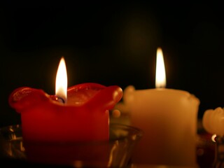 candles in the dark