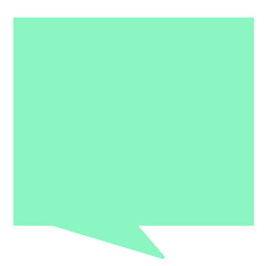 Obraz premium green speech bubble