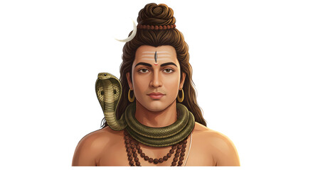 Classic Maha Shivratri Shiv Illustration Transparent PNG Symbolizing Faith