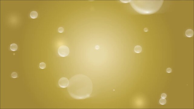 ゆったりとした水のイメージ　water drop　水滴（ゴールド／ベージュ）