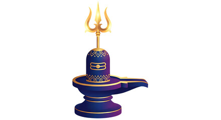 Maha Shivratri Shiv Ling Illustration Transparent PNG for Sacred Editorial Use