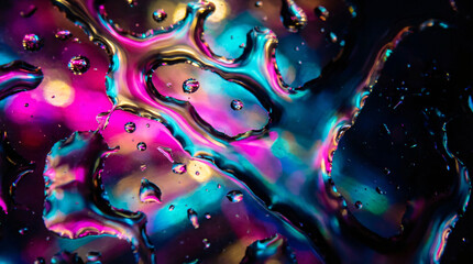 Fluid Neon Gradients: Abstract Digital Art with Vibrant Colors and Textures